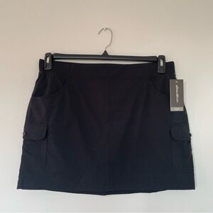 Eddie Bauer Christine Black Women’s Skort With pockets and cargo pockets Size XL